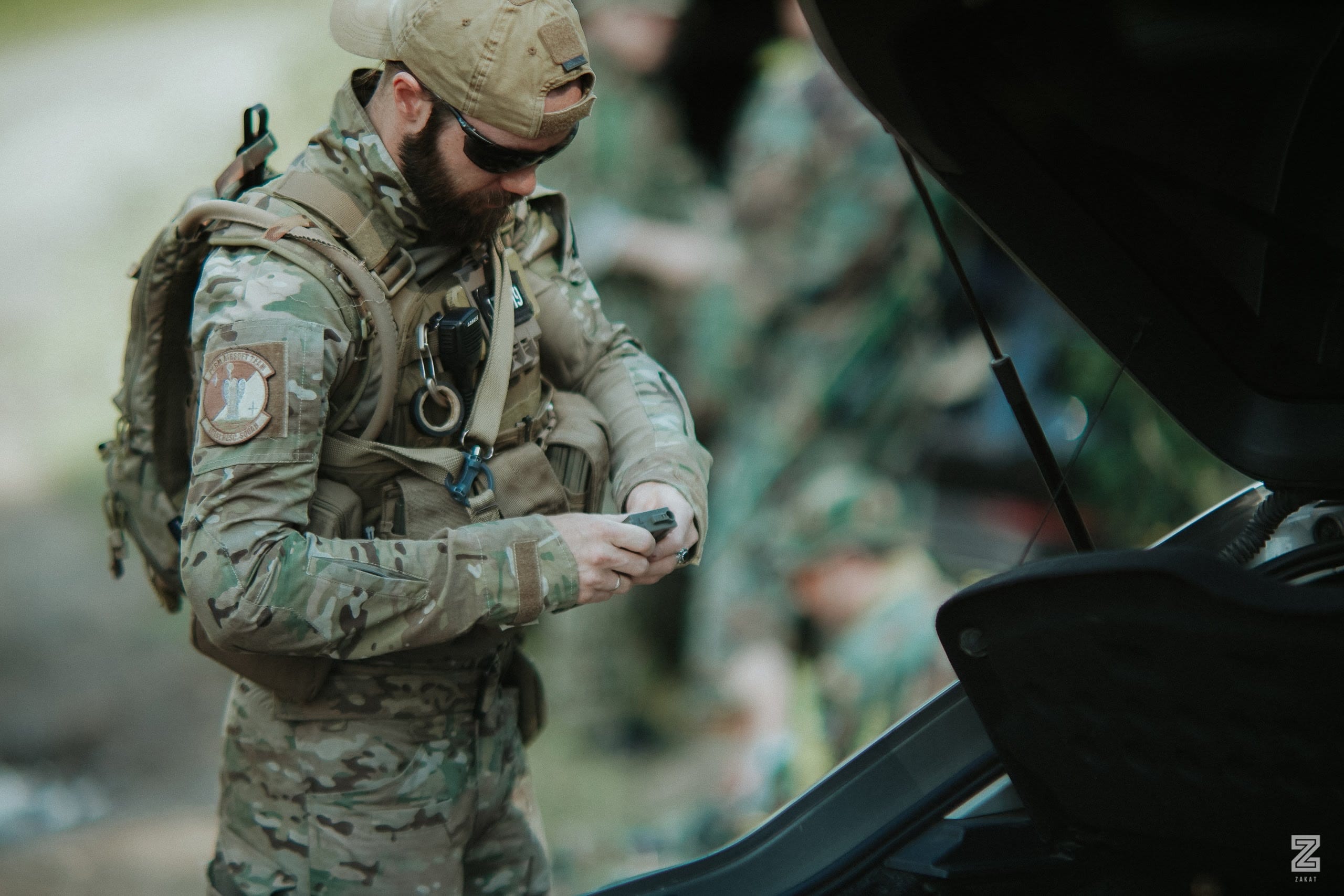 Checking device during operation